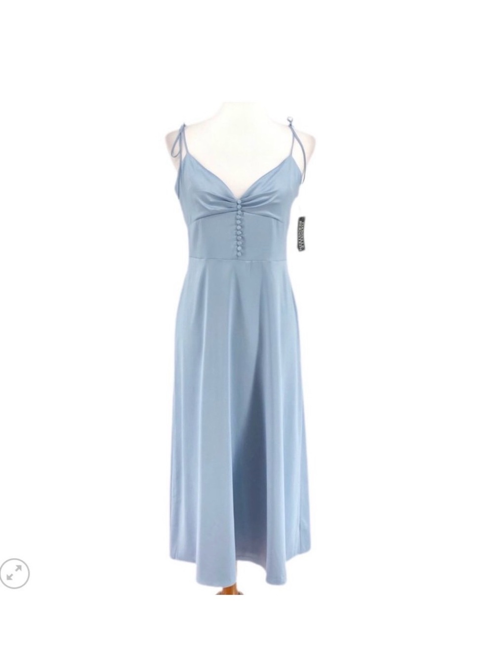 NWT. Danielle Bernstein Slip Dress in Sky Blue. Size 10. New with tags, unworn! - Picture 5 of 11